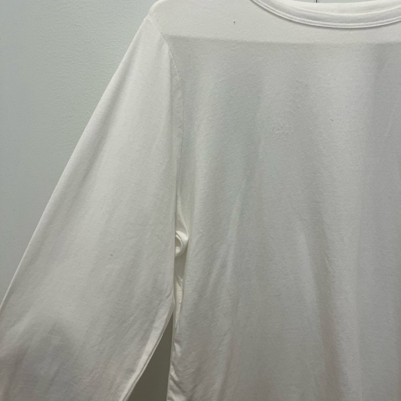 NWT A.N.A a new approach white tee with long sleeves - Picture 3 of 10